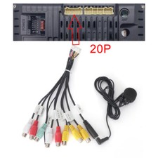 Car Radio Stereo Microphone Bluetooth External Mic With RCA Cable For Android