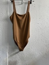 Forever 21 Taupe/ Brownish BodySuit With Satin Straps Size Medium