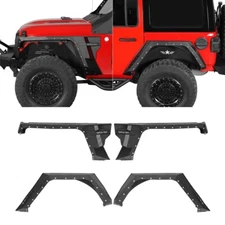 Front Fender Flares or Rear Fender Flares Fit 2018-2025 Jeep Wrangler JL 4-Door