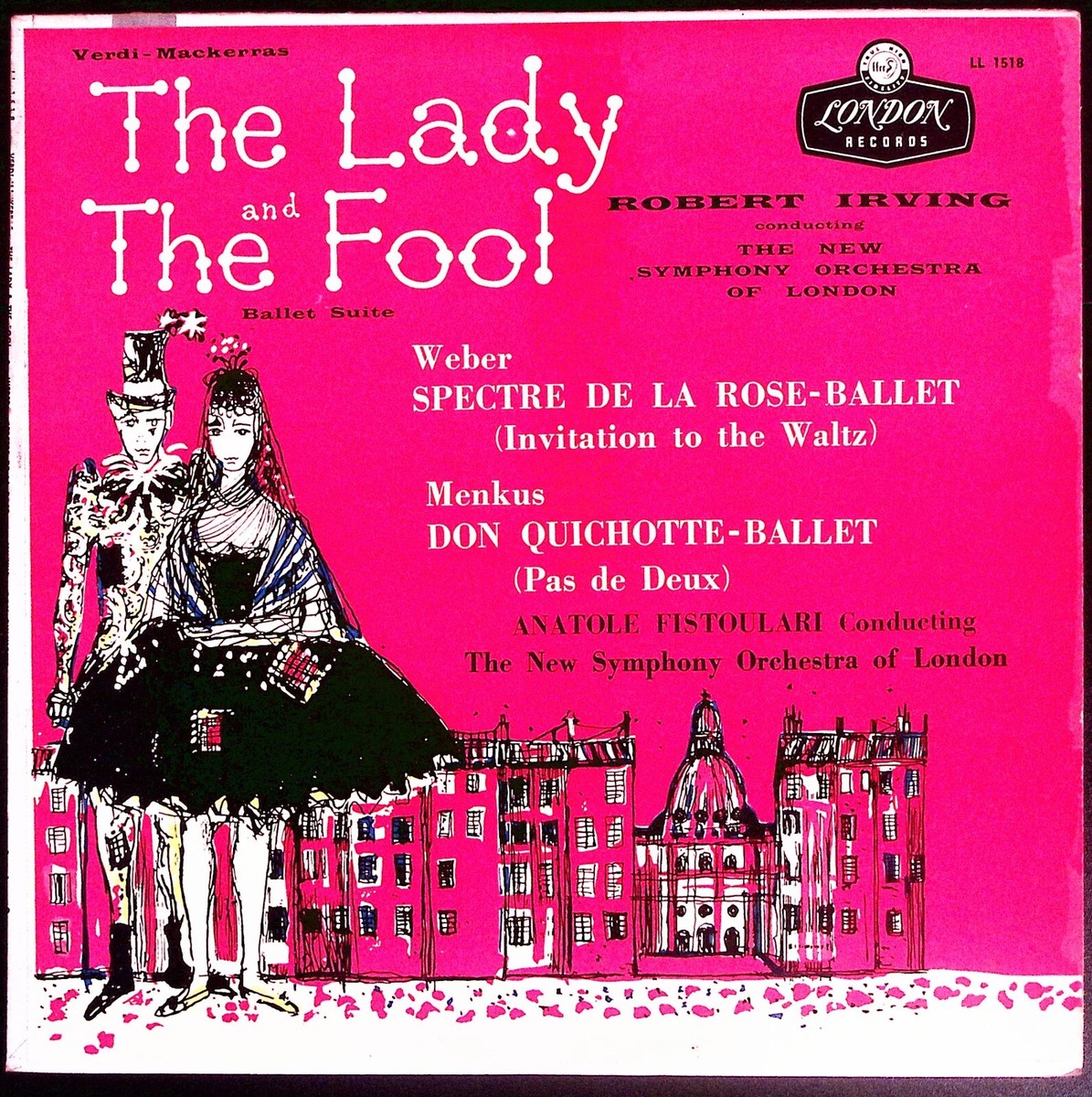 THE LADY AND THE FOOL BALLET SUITE ROBERT IRVING LONDON LL 1513