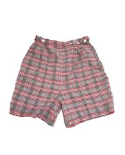 Vintage 50s/60s Plaid High Waist Shorts, 23" Waist