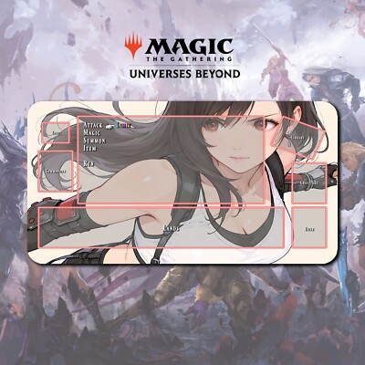 Playmat Tifa v2 - Magic The Gathering x Final Fantasy