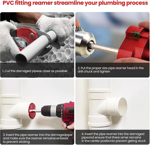 NEW Pipe Fitting Reamer Kit For Reed Tool Clean Ream Extreme Plastic 04529 PPRK6 - Picture 5 of 7