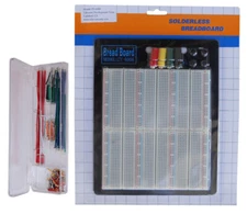 Tektrum Solderless 2200 Tie-Points Experiment Plug-In Breadboard Kit+Solid Wires