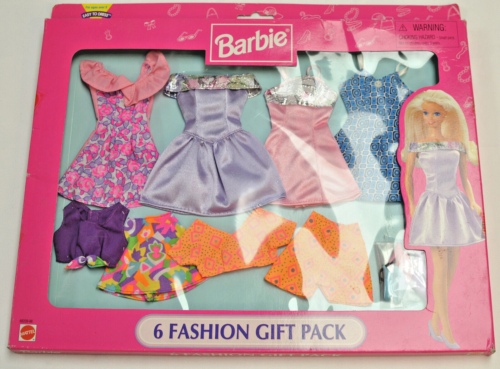 Vintage Mattel Barbie 6 Fashion Gift Pack 1997 NIB, 68209-98