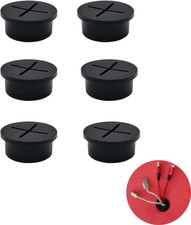 6 Pcs Cable Cord Grommet 1 Inch Flexible Wire Rubber Grommets Flexible Silicone