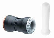 Pushfit Water Main 20mm Blue MDPE to 15mm Copper or Plastic Pipe Joiner Adaptor