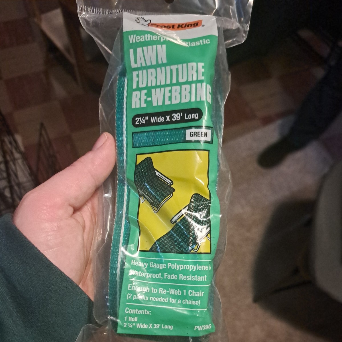 Frost King Lawn Chair Webbing Kit Plastic Lawn Chairs FROST KING