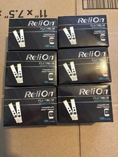 ReliOn Platinum 600Glucose Test Strips Factory Sealed 1/2027