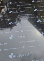 Alusplash Metallic Ebony Black Kitchen Splash back 3050x750mm