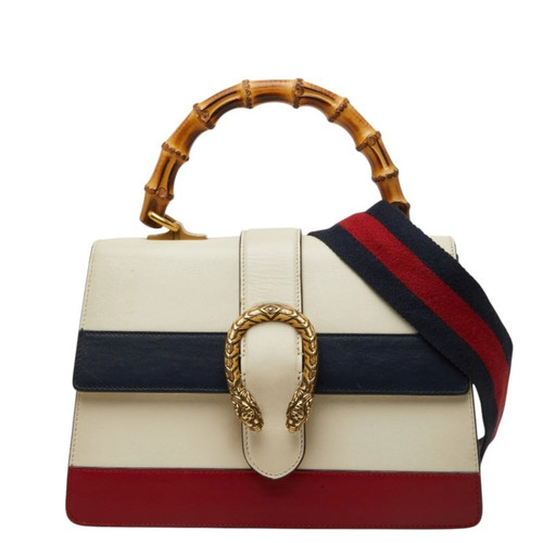 Gucci Dionysus Bamboo Handbag Shoulder Bag 2WAY 448075 White Navy ... GZl1ib53