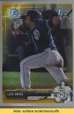 2017 Bowman Chrome Prospects Gold Refractor 38/50 Luis Urias #BCP107 READ 3k7