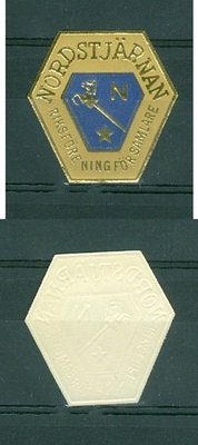 #ad Sweden. Poster StampLabel MNH quot; NorthStarquot;National Association For Collectorsquot; $1.85