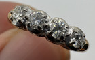 14K Yellow Gold Women's Natural Diamond Promise Band Rind Size: 5.25, 2mm — photo 5