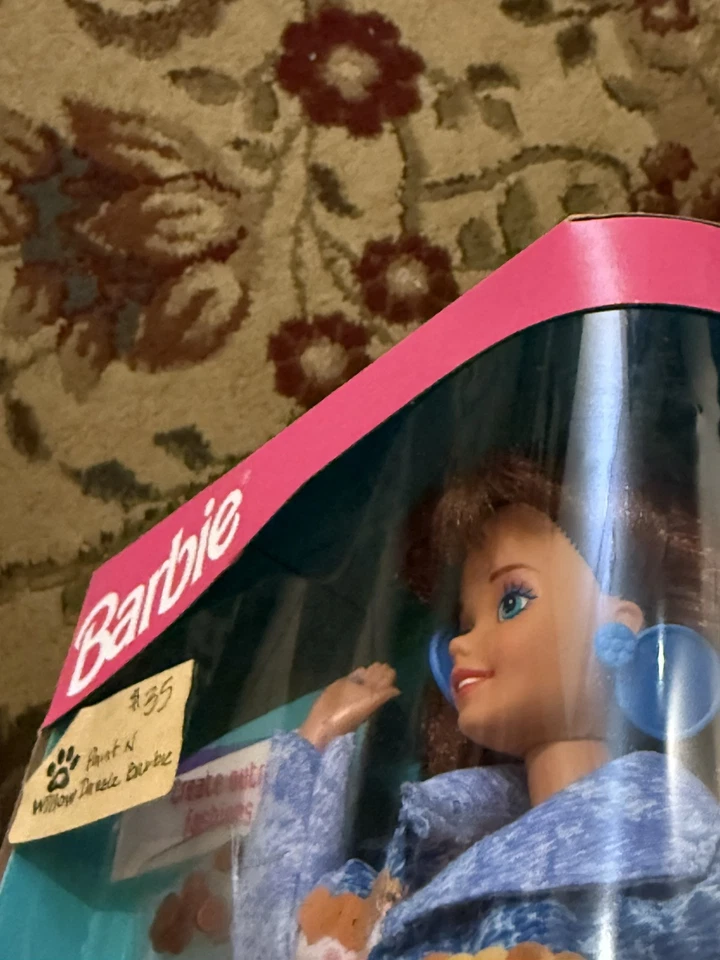 Винтажная 1993 «Краска и ослепление» РЕДКАЯ рыжая кукла Barbie совершенно новая в коробке 10057 - Изображение 3 из 3