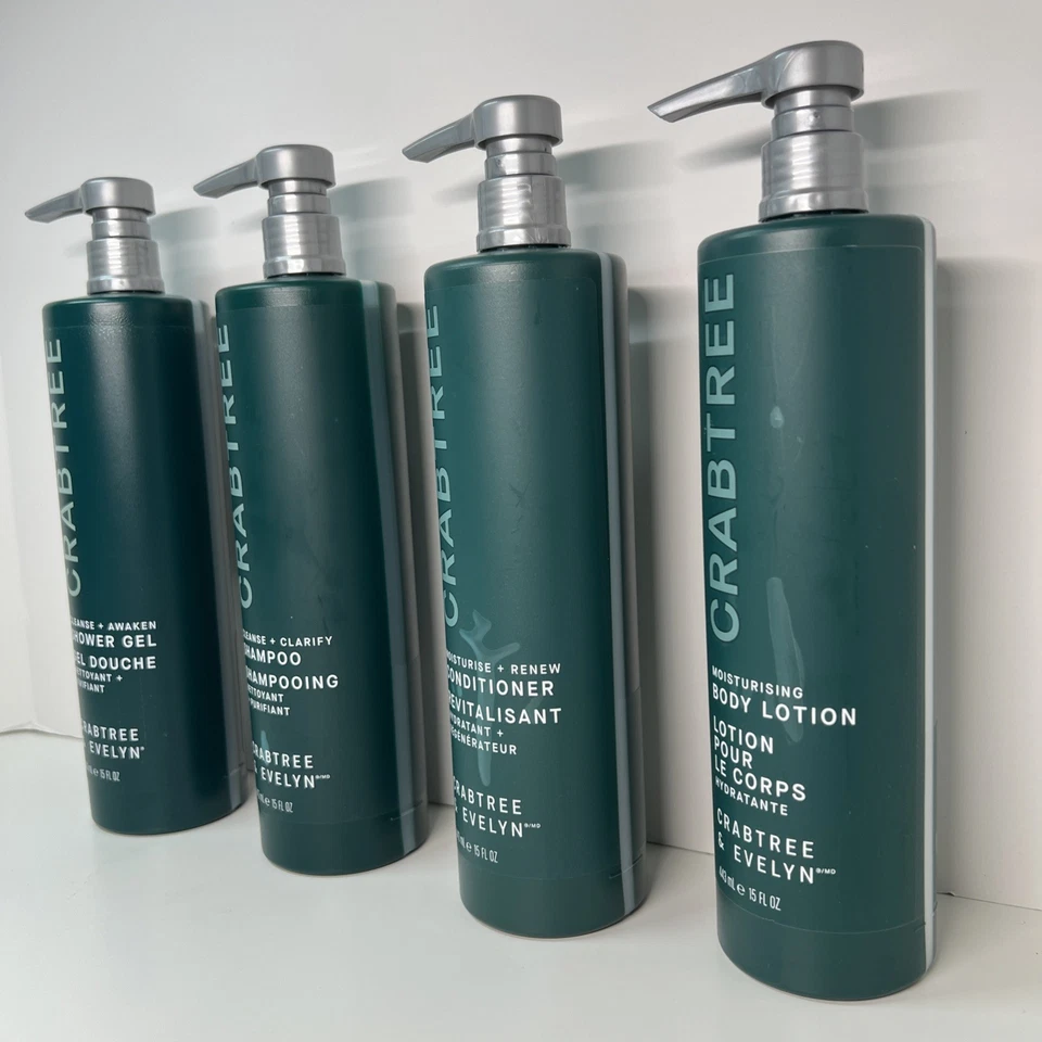 Crabtree & Evelyn | 4 PK | 1 gel de ducha, 1 champú, 1 acondicionador, 1 loción Foto 4 de 4