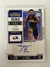 2023 Panini Contenders - Rookie Ticket Tiyon Evans #261 (AU, RC)