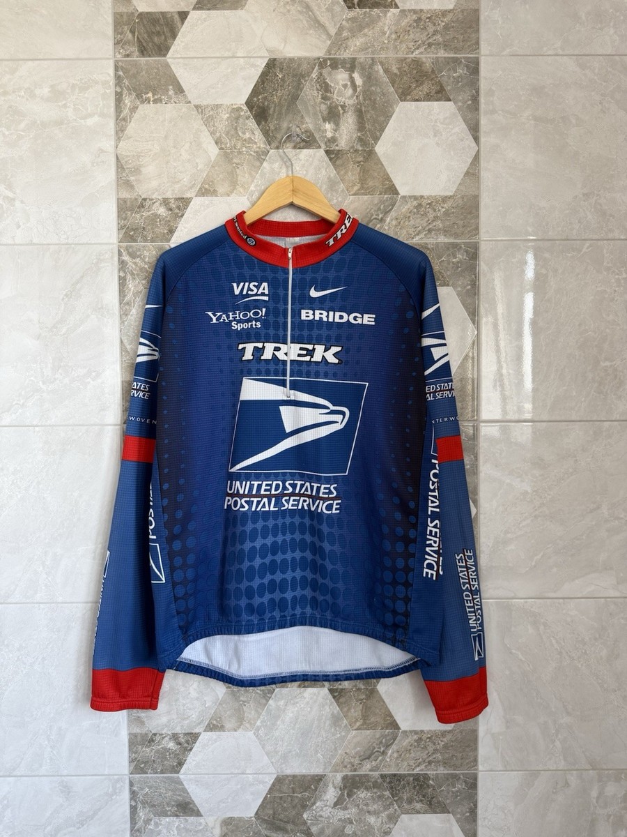 Yellow Jersey Long Sleeve Usps Bike Jersey Vintage Nike United