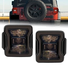 Rear Brake Turn Signal Lamps LED Tail Lights Pair For 2007-2018 Jeep Wrangler JK