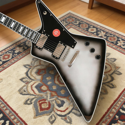 Explorer Electric Guitar 6 String HH Pickups Mahogany Body& Neck Chrome Part