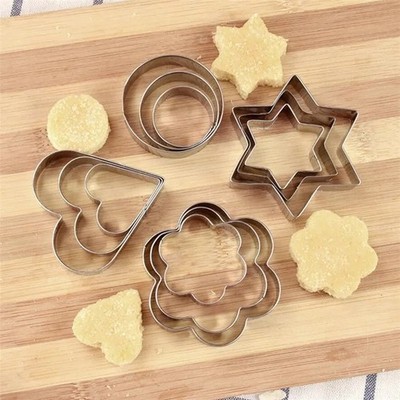 3 Stück/Set Edelstahl Ausstecher Form Set zum Backen Kuchen Dekorieren