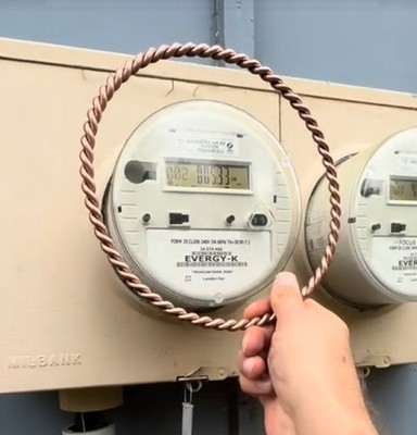 Copper Tensor Rings Smart Meters EMI / EMF Energy Twisted Wire Protection Device