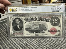Fr. 60 1917 US $2 Legal Tender Note PCGS CH UNCIRCULATED 64 PPQ