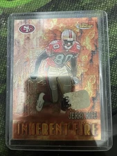 2000 TOPPS FINEST (INHERENT FIRE) #193  JERRY RICE / PLAXICO BURRESS @@ RARE @@