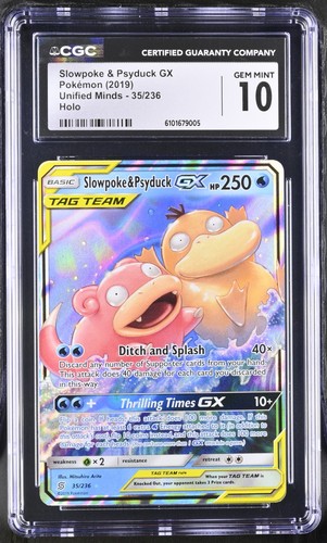Slowpoke & Psyduck-GX graded CGC 10 for sale on eBay