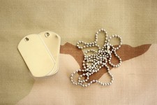 USMC USN ARMY USAF USCG ALL RANKS SOLDIER SAILOR AIRMAN DOG TAGS  CHAIN SET 2PC