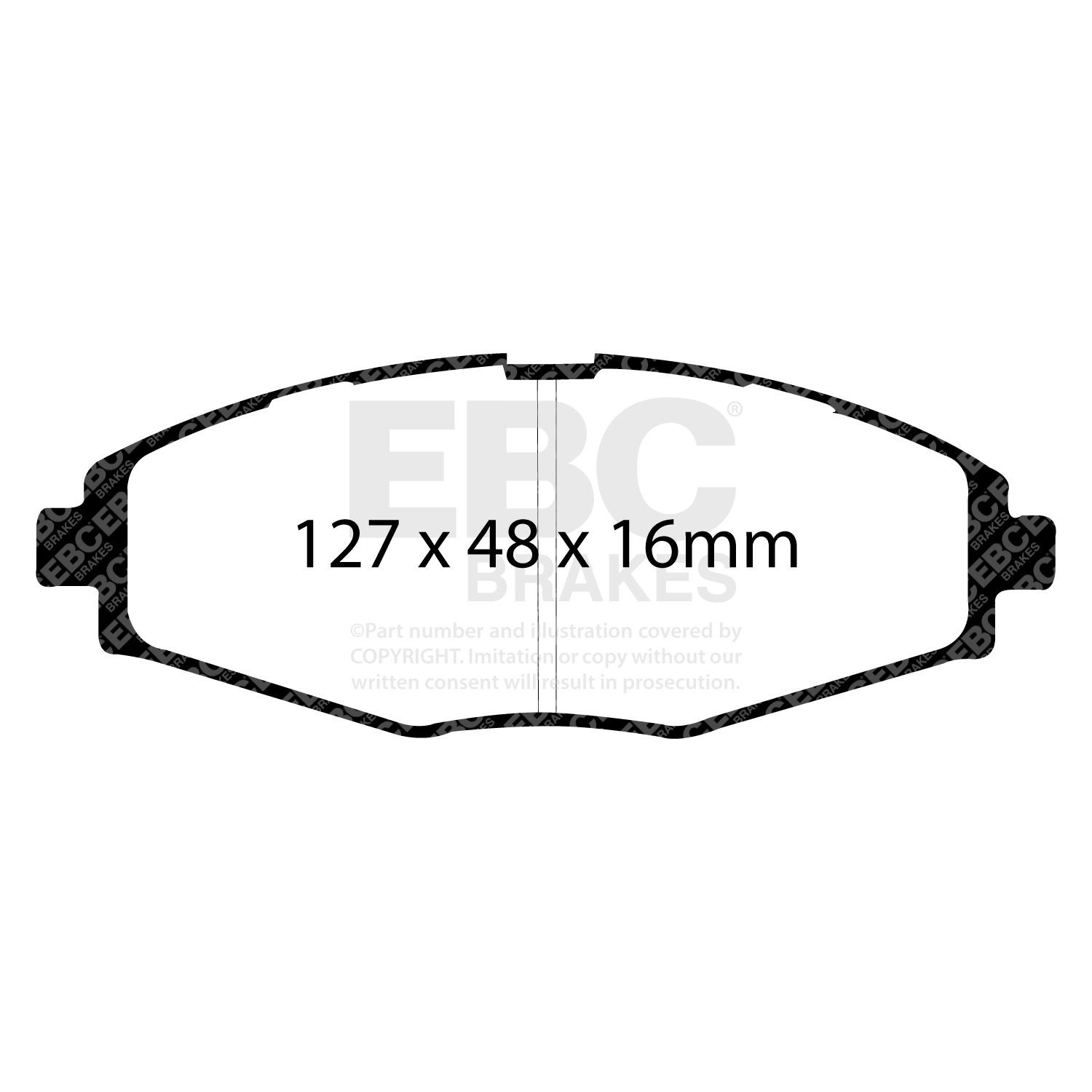 EBC DP1212 BRAKE PAD SET DISC BRAKE Front