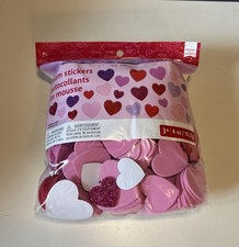 Foam Stickers Hearts. Creatology Ages 3 . Various Valentines Colors. New