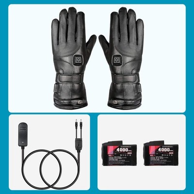 4000mAh Winter Beheizte Handschuhe Winterhandschuhe Fahrrad Motorrad Ski Unisex