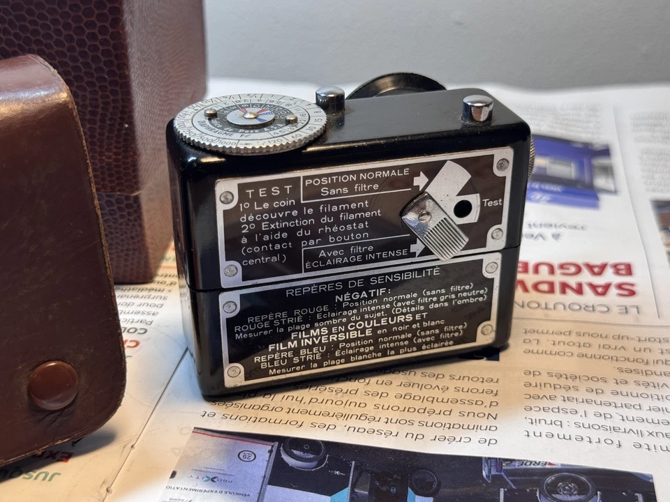 Posemètre Cellule Externe Vintage VOLOMAT - Photo Exposure Meter + HOUSSE/BOITE - Bild 2 von 4