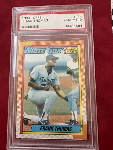 1990 Topps Frank Thomas #414 HOF RC Chicago White Sox Rookie PSA 10 Gem Mint
