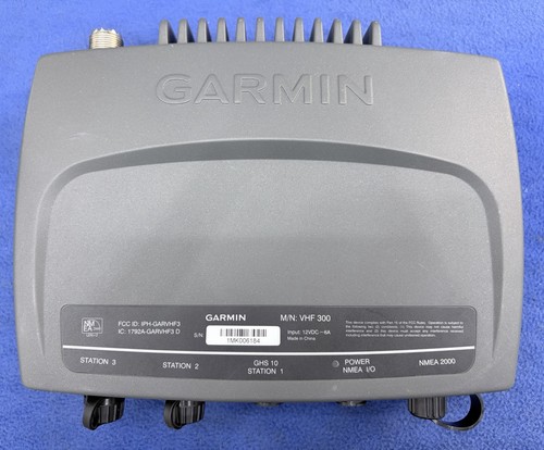 Garmin VHF 300 Marine Black Box Two-Way Radio Transceiver Unit ONLY- HAS MMSI