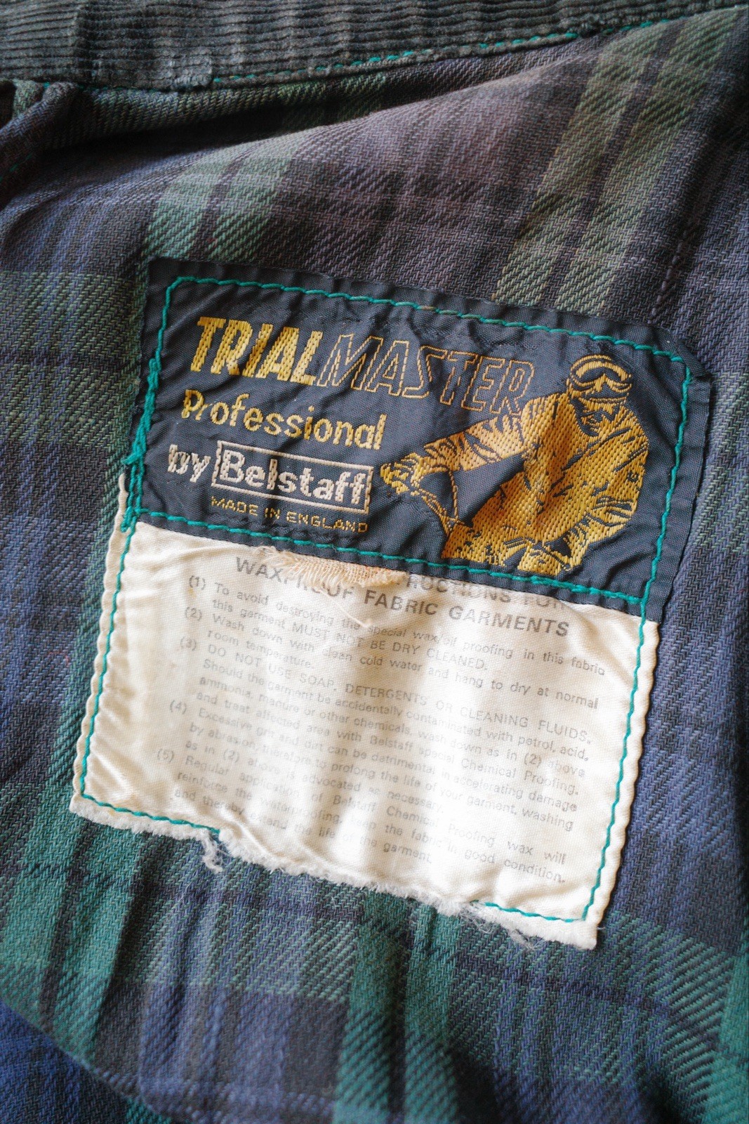 Vintage 1960s Belstaff Sammy Miller Green Waxed Cotton Trialmaster  Jacket image 5