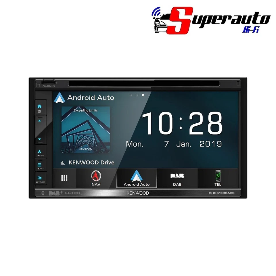 Kenwood DNX 5190 DABS Autoradio Navigatore Garmin Monitor 6.8" DAB Apple Android - Immagine 4 di 4