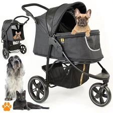 My Duque: Pet 3-Wheel Stroller - For Dog, Cat & Pets Up To 33 lbs
