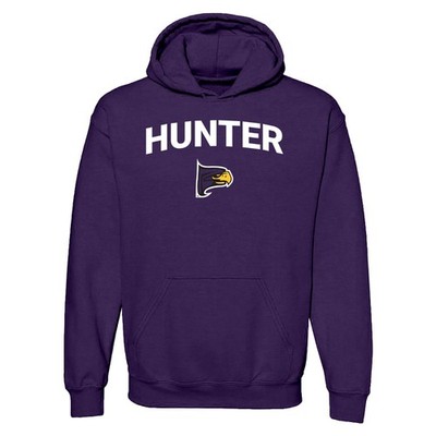 Hunter College Arch Logo Hoodie - Purple