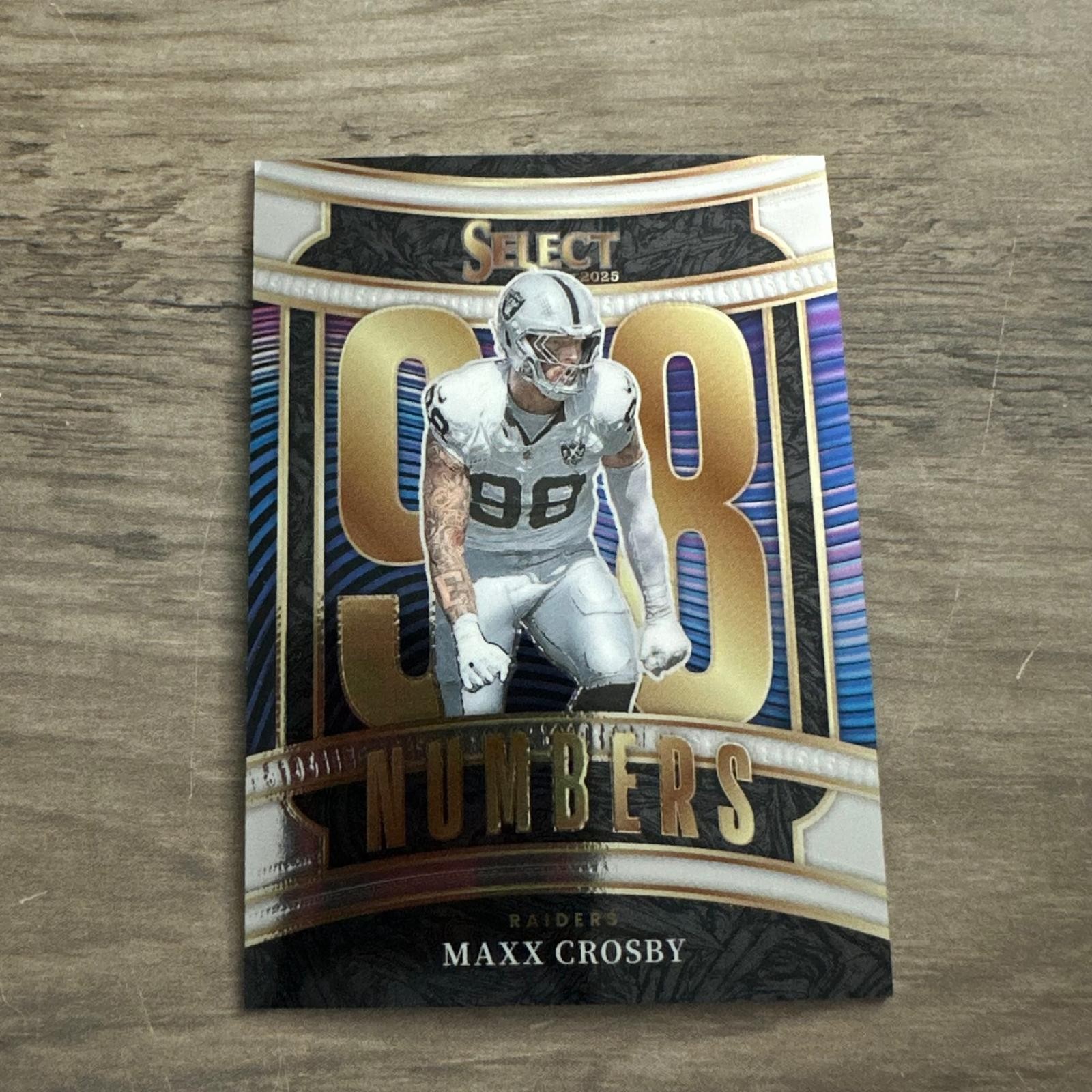 Maxx Crosby #11 2025 Panini Select Select Numbers Raiders
