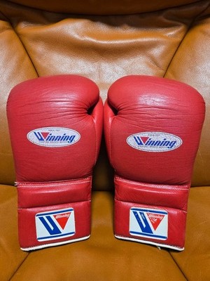 Winning MS-500B ボクシンググローブ 14 oz レッド 新品 Winning Boxing Gloves MS-500 14 oz Lace-up Professional Type Red