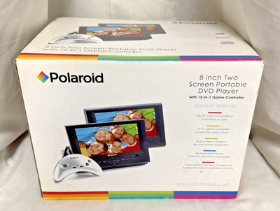 Polaroid DPA-08055S 8'' Two Screen Portable DVD Player Game Controller