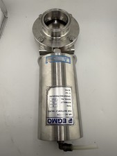 2-1/2" Tri-Clamp Pneumatic Butterfly Valve, 316L, EGMO Actuator, UNTESTED