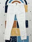 GAP Girlfriend Skinny Jeans Women Size 27 W30x27 White Cotton Spandex Low Rise