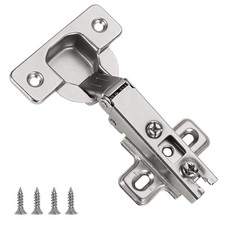 Furniware 10pcs 35mm Slide-On Cabinet & Wardrobe Door Hinges – 110° Self-Close N