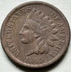 1865 Indian Head Cent - SCARCE PLAIN 5 VARIETY - Civil War Era -