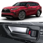 4X Inner Door Handle Cup Cover Trims For Toyota Highlander 2020-2025 Accessories