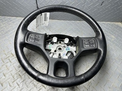 2014 Dodge Ram 1500 Black Leather Steering Wheel W/Multifunction P/N: 1VA56DX9AF