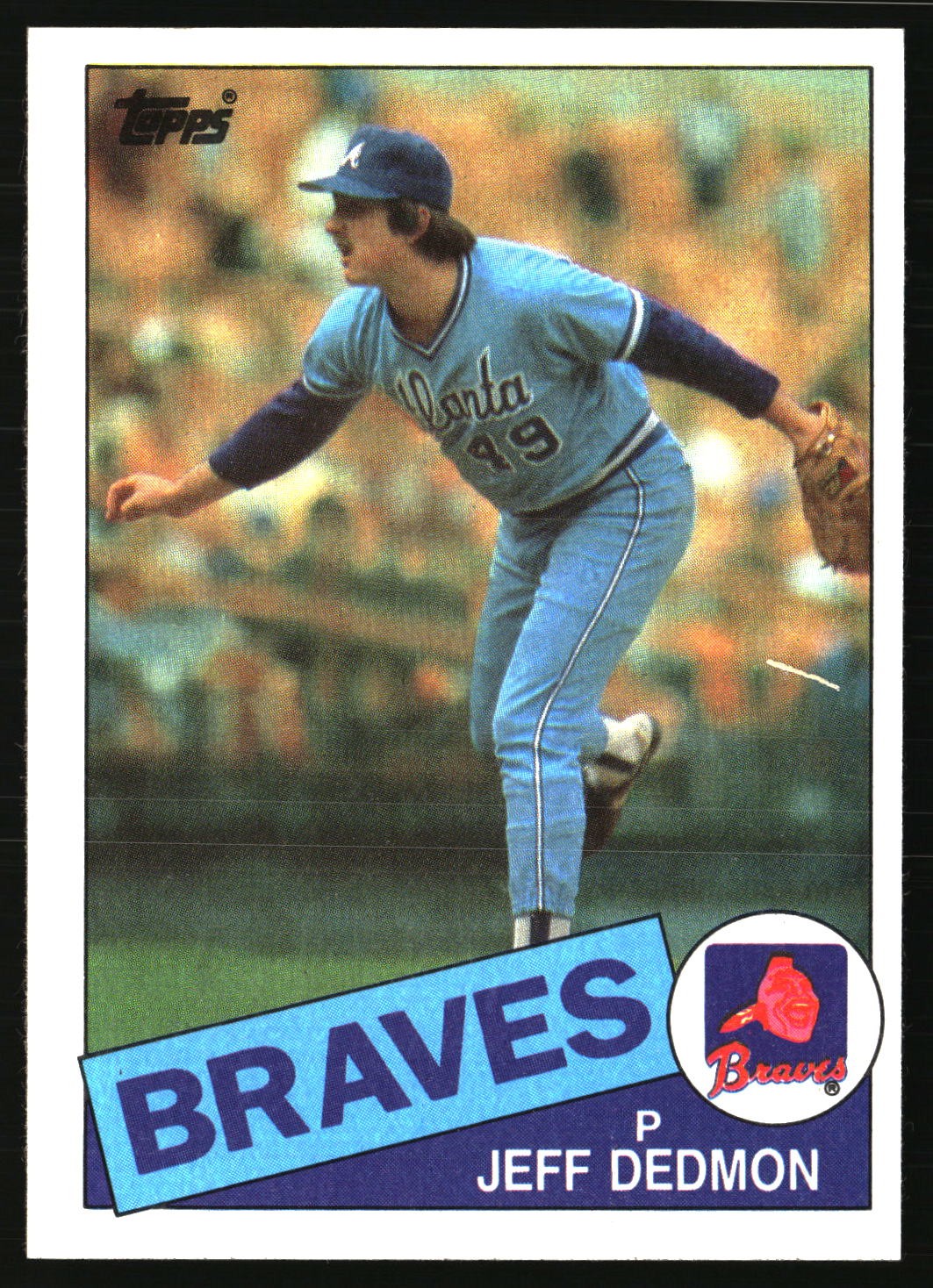 1985 Topps #602 Jeff Dedmon Atlanta Braves Free Shipping *L13*